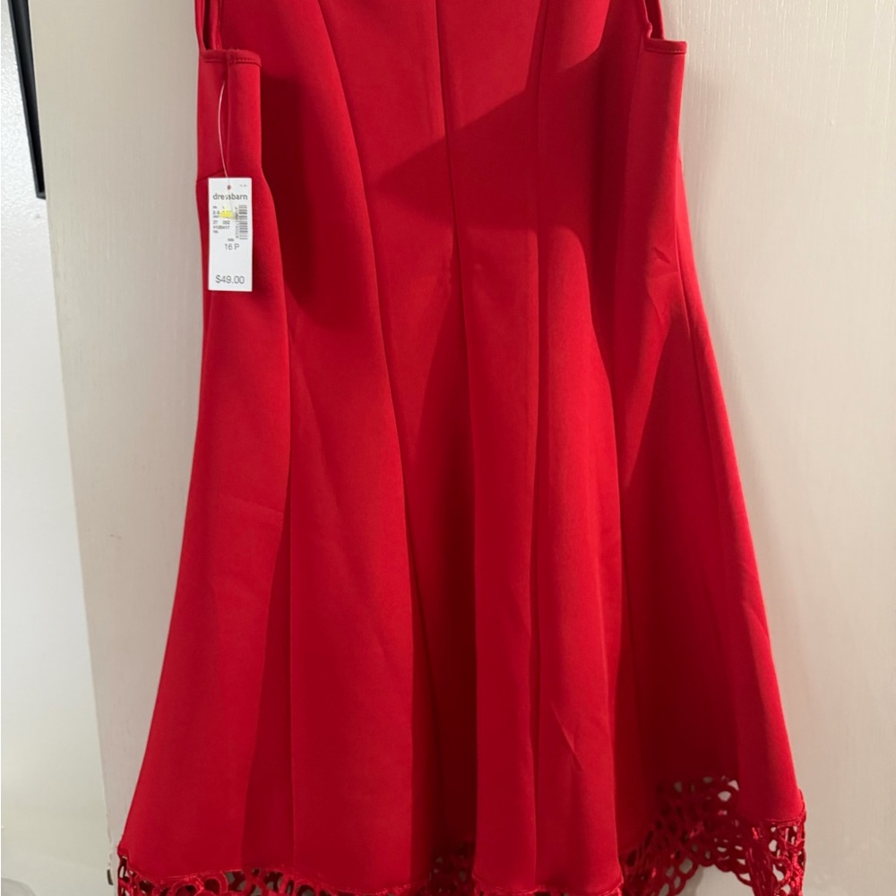dressbarn Vibrant Red Mini Dress - Picture 2 of 4